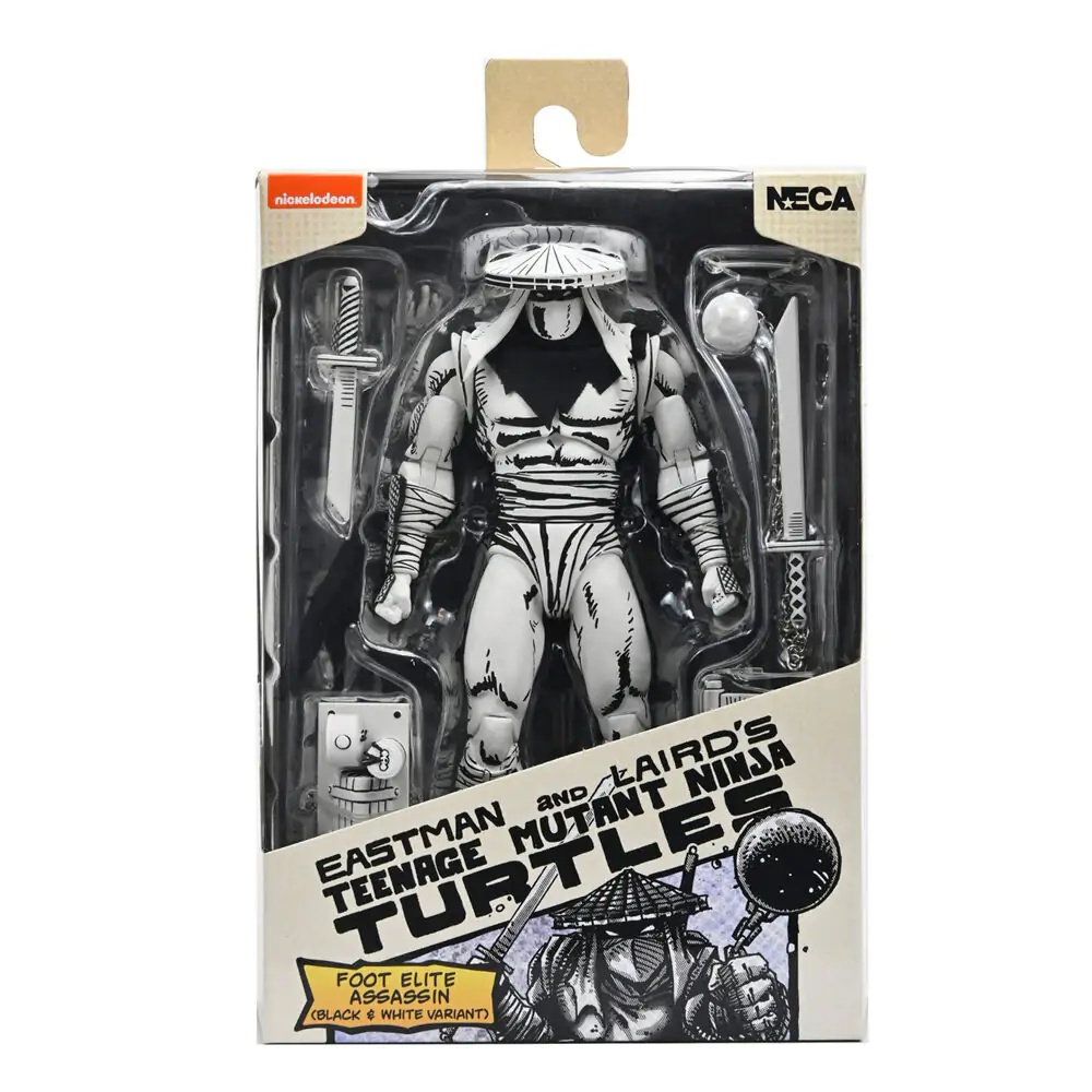 Ninja Turtles Teenage Mutant Foot Elite Assassin Black & White figúrka 18 cm produktová fotografia