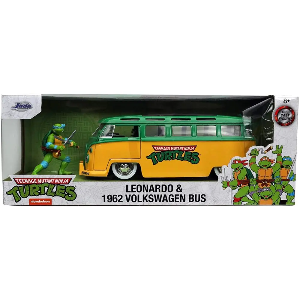 Teenage Mutant Ninja Turtles Diecast Model 1/24 1962 VW Bus Leonardo produktová fotografia