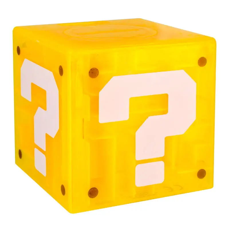 Nintendo Super Mario Bros Otáznikový blok pokladnička produktová fotografia