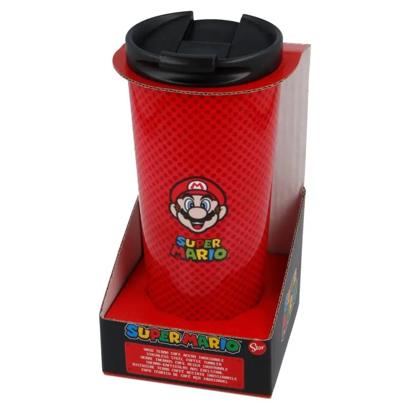 Nintendo Super Mario Bros nerezový termohrnček na kávu 425ml produktová fotografia