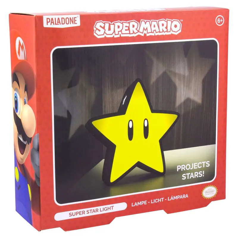 Super Mario Bros. Light Super Star - lampa produktová fotografia