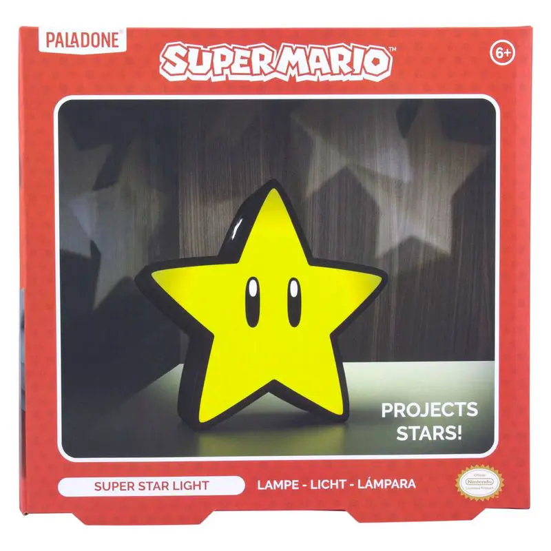 Super Mario Bros. Light Super Star - lampa produktová fotografia