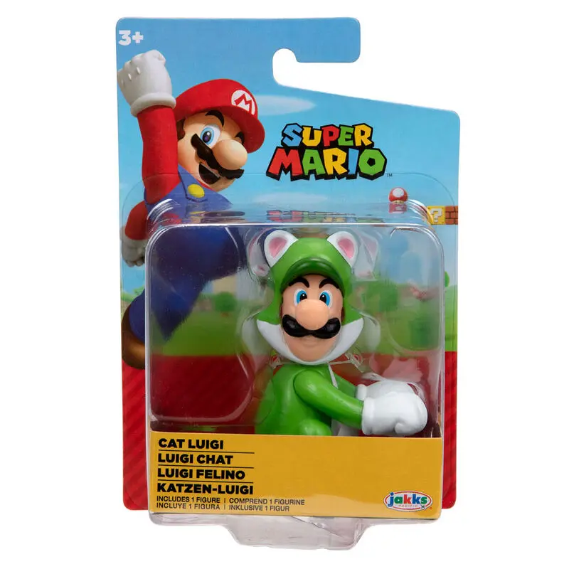 Nintendo Super Mario Cat Luigi figúrka 6,5 cm termékfotó