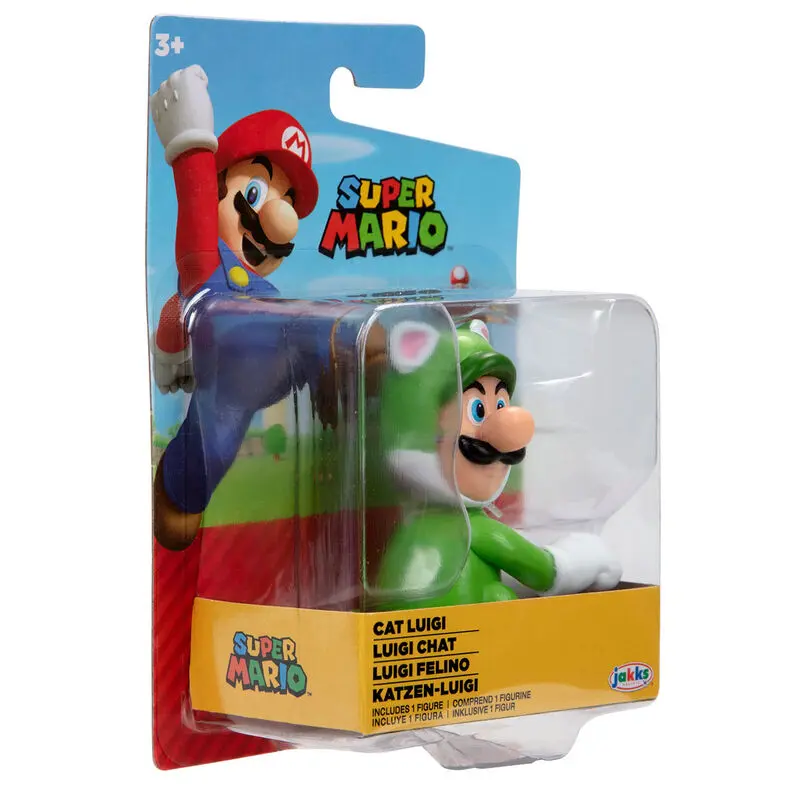 Nintendo Super Mario Cat Luigi figúrka 6,5 cm termékfotó