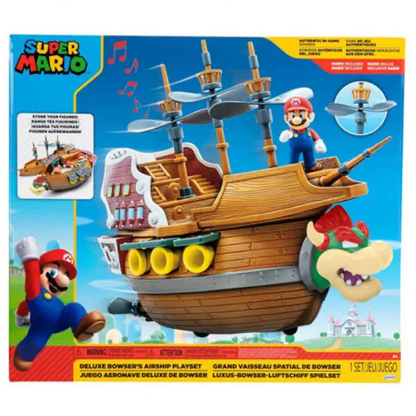 Nintendo Super Mario Deluxe Lietadlo Bowser playset produktová fotografia