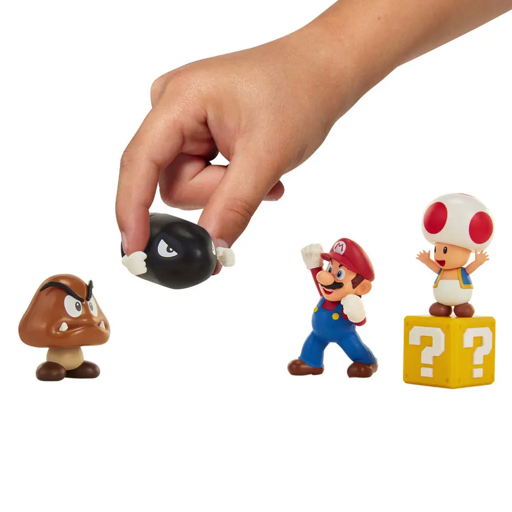 World of Nintendo figúrka 5-Pack New Super Mario Bros. U Acorn Plains 6 cm produktová fotografia