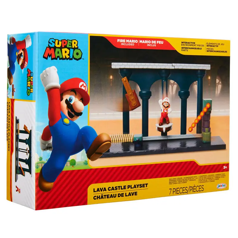 Nintendo Super Mario Lava Castle hracia súprava produktová fotografia