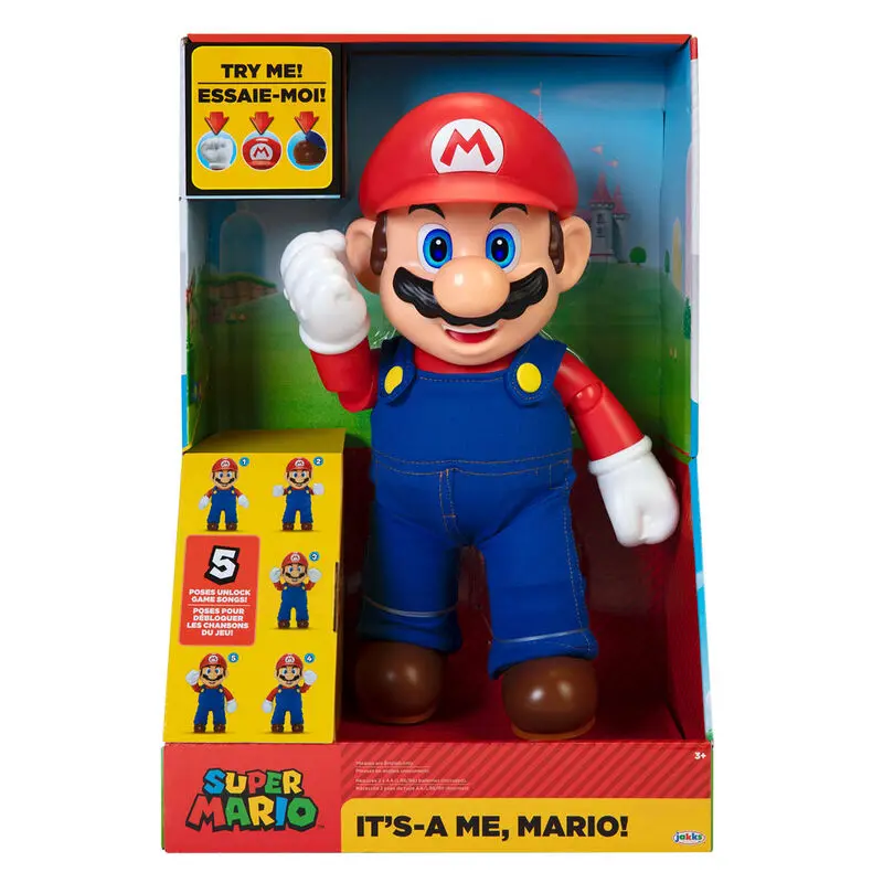 World of Nintendo Talking Action Figure It's-A Me! Mario 30 cm termékfotó