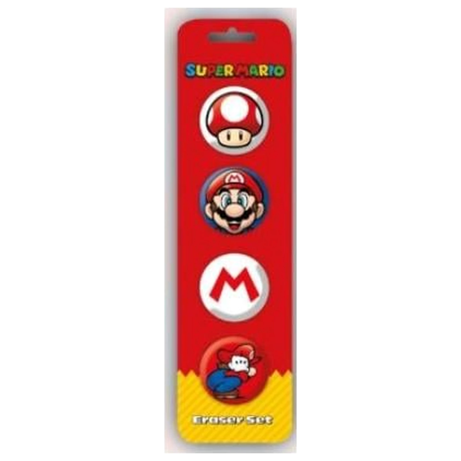 Nintendo Super Mario súprava gúm produktová fotografia