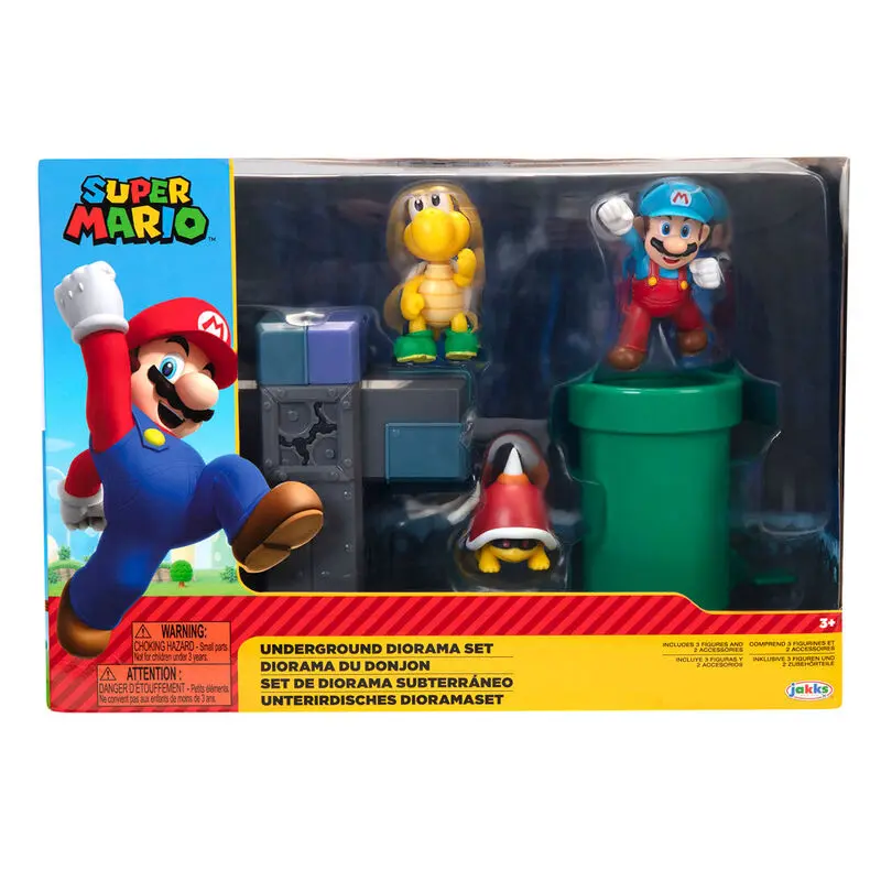 World of Nintendo Super Mario Diorama Set Podzemná sada produktová fotografia