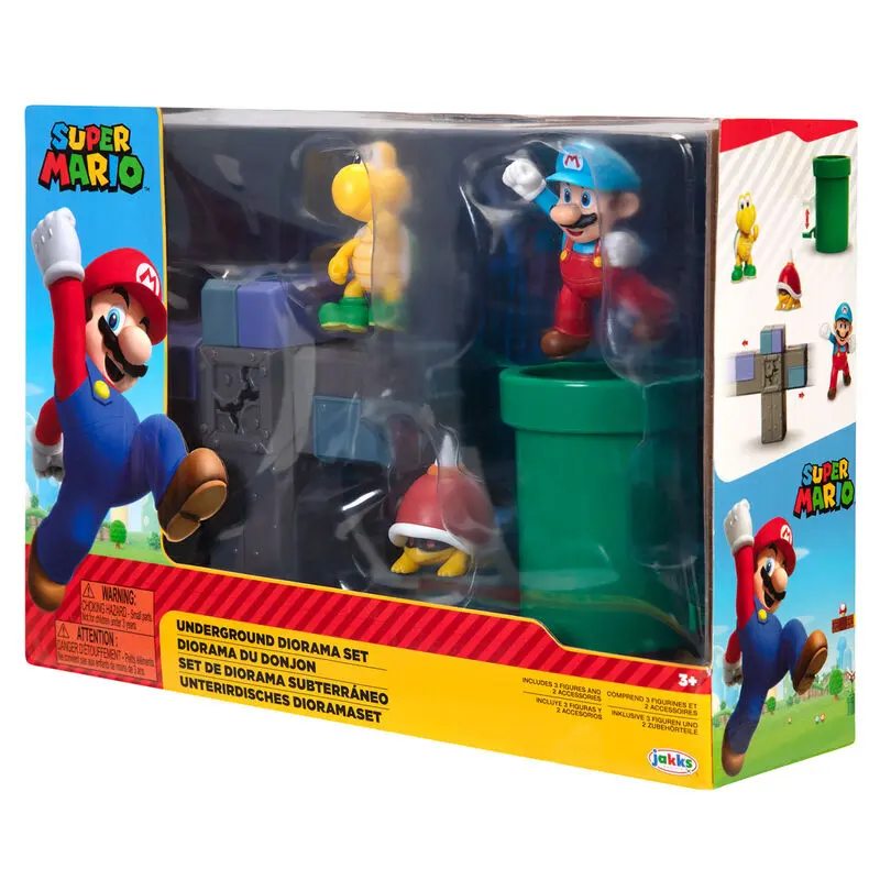 World of Nintendo Super Mario Diorama Set Podzemná sada produktová fotografia