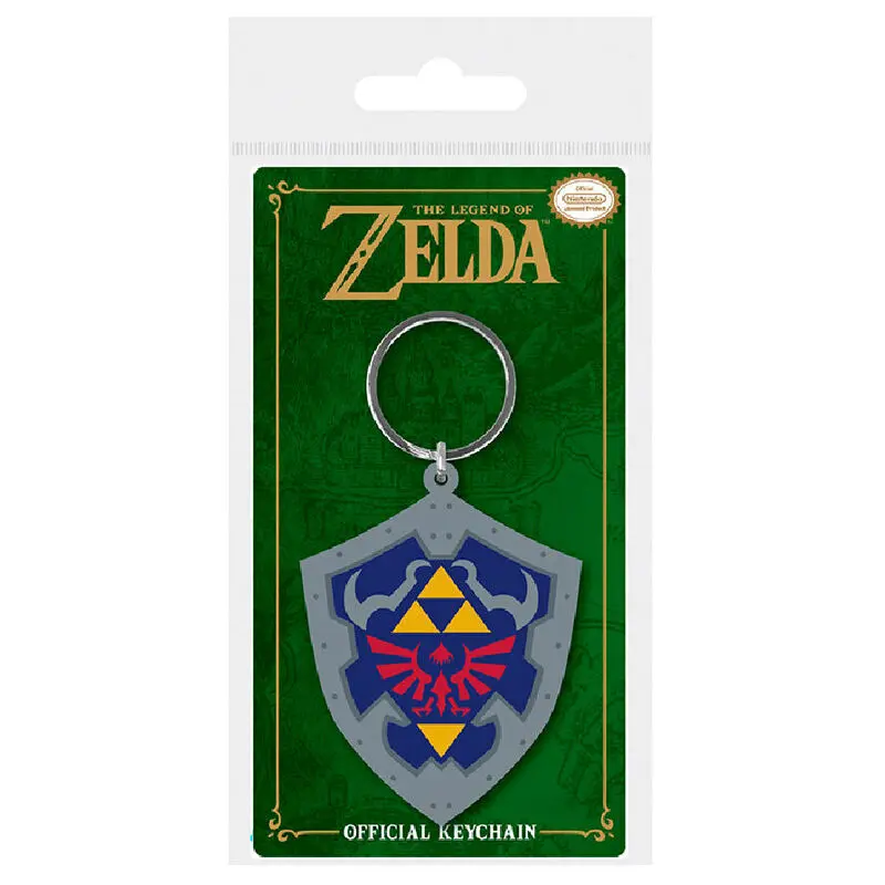 Legend of Zelda gumená kľúčenka Hylian Shield 6 cm produktová fotografia