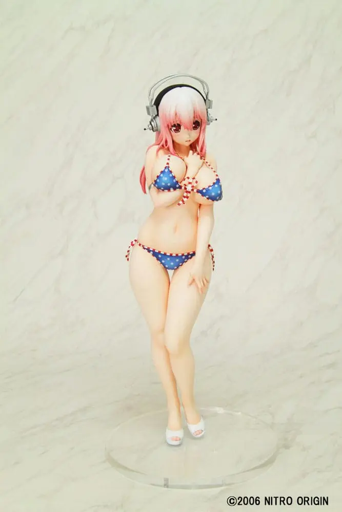 Nitro Super Sonic PVC figúrka 1/6 Super Sonico Paisura Bikini ver. Re-Run 28 cm termékfotó