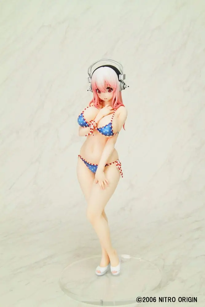 Nitro Super Sonic PVC figúrka 1/6 Super Sonico Paisura Bikini ver. Re-Run 28 cm termékfotó