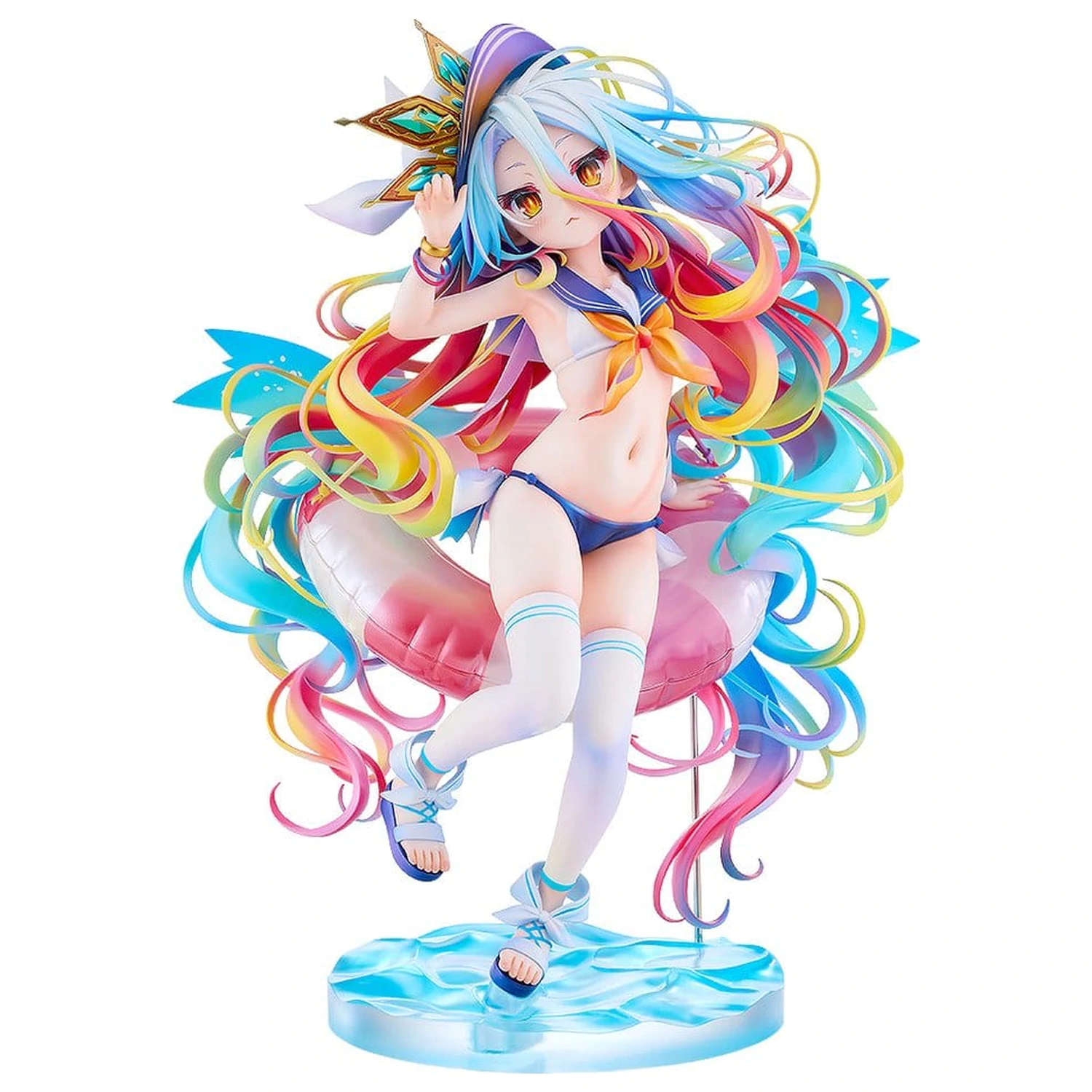 No Game No Life Socha 1/7 Shiro: Sailor-Style Swimsuit Ver. 24 cm produktová fotografia