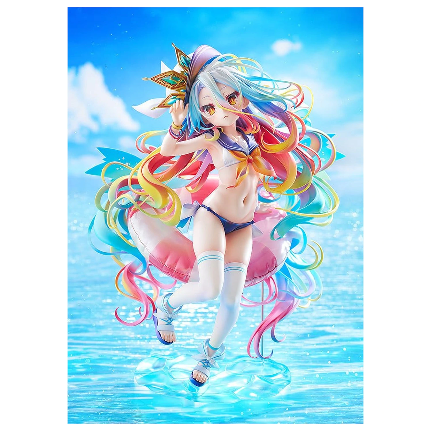 No Game No Life Socha 1/7 Shiro: Sailor-Style Swimsuit Ver. 24 cm produktová fotografia