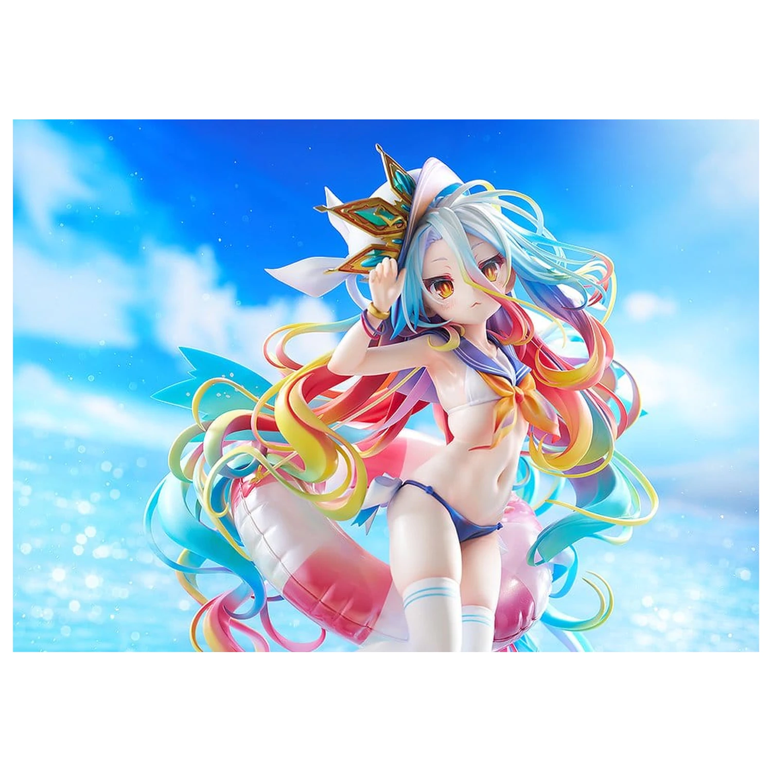 No Game No Life Socha 1/7 Shiro: Sailor-Style Swimsuit Ver. 24 cm produktová fotografia