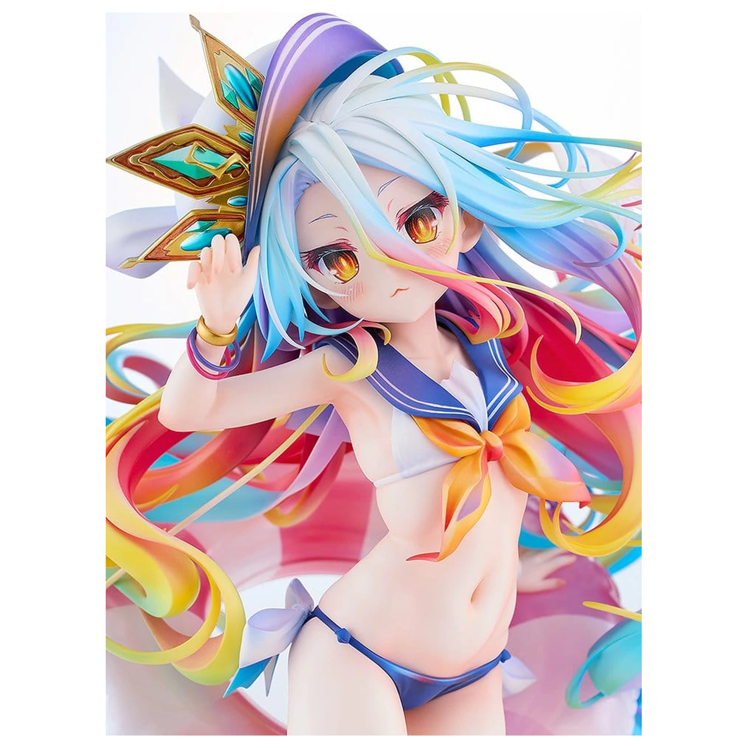 No Game No Life Socha 1/7 Shiro: Sailor-Style Swimsuit Ver. 24 cm produktová fotografia