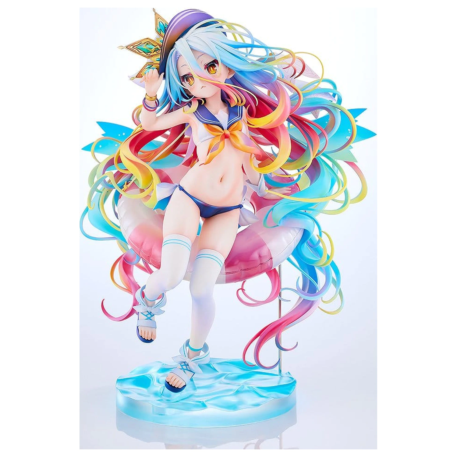 No Game No Life Socha 1/7 Shiro: Sailor-Style Swimsuit Ver. 24 cm produktová fotografia