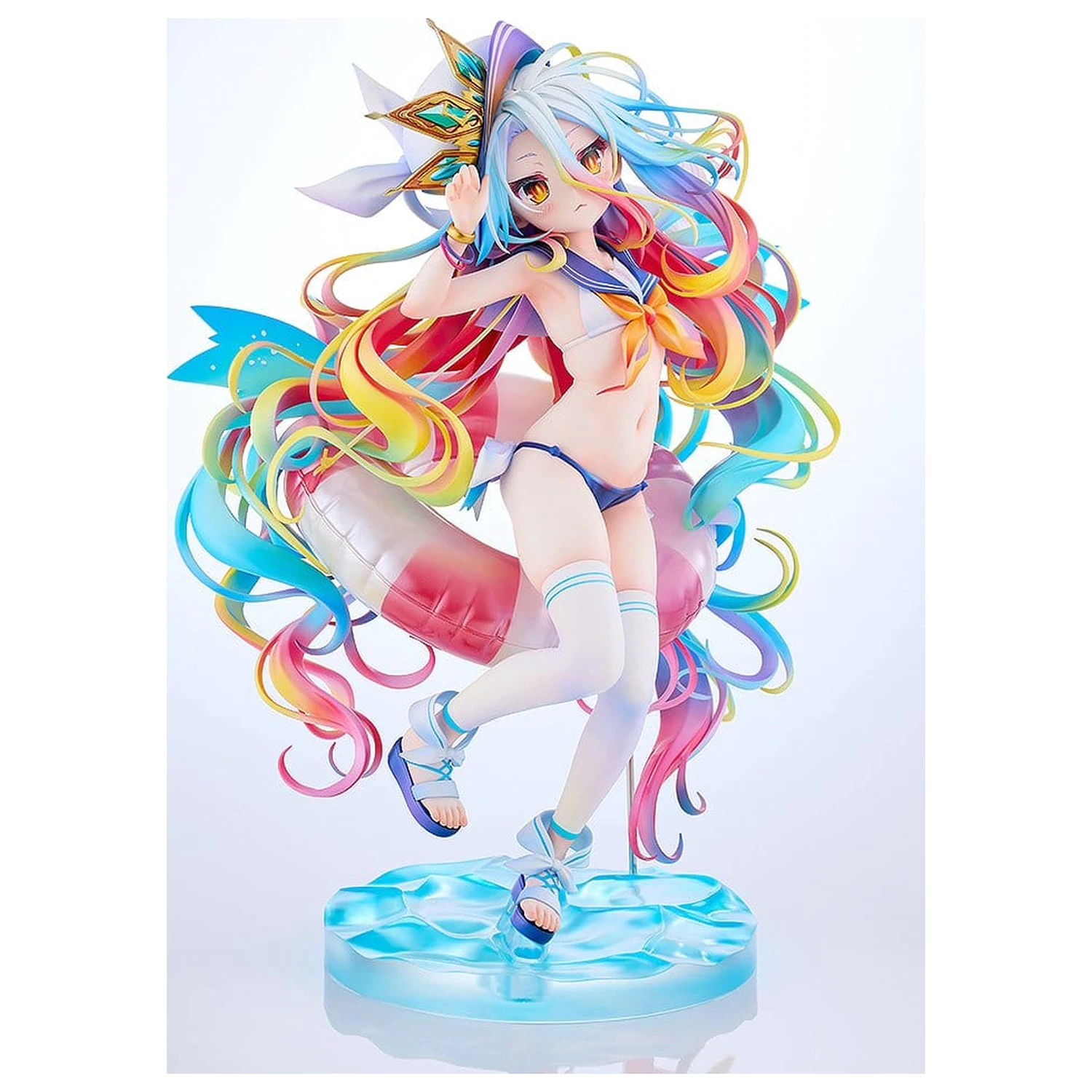 No Game No Life Socha 1/7 Shiro: Sailor-Style Swimsuit Ver. 24 cm produktová fotografia
