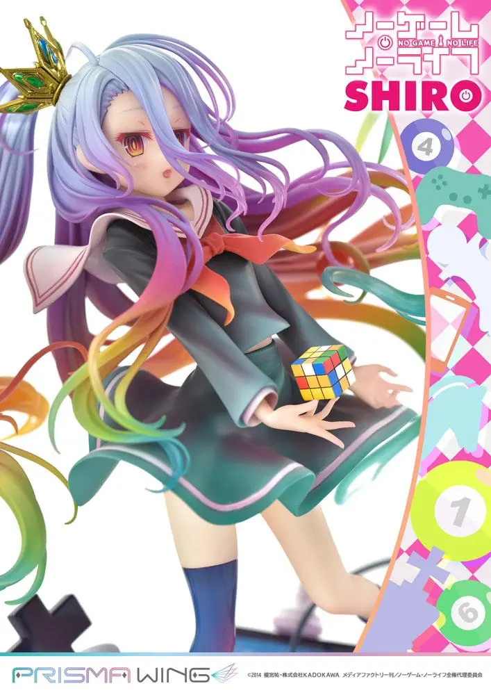 No Game No Life Prisma Wing PVC soška 1/7 Shiro 27 cm termékfotó