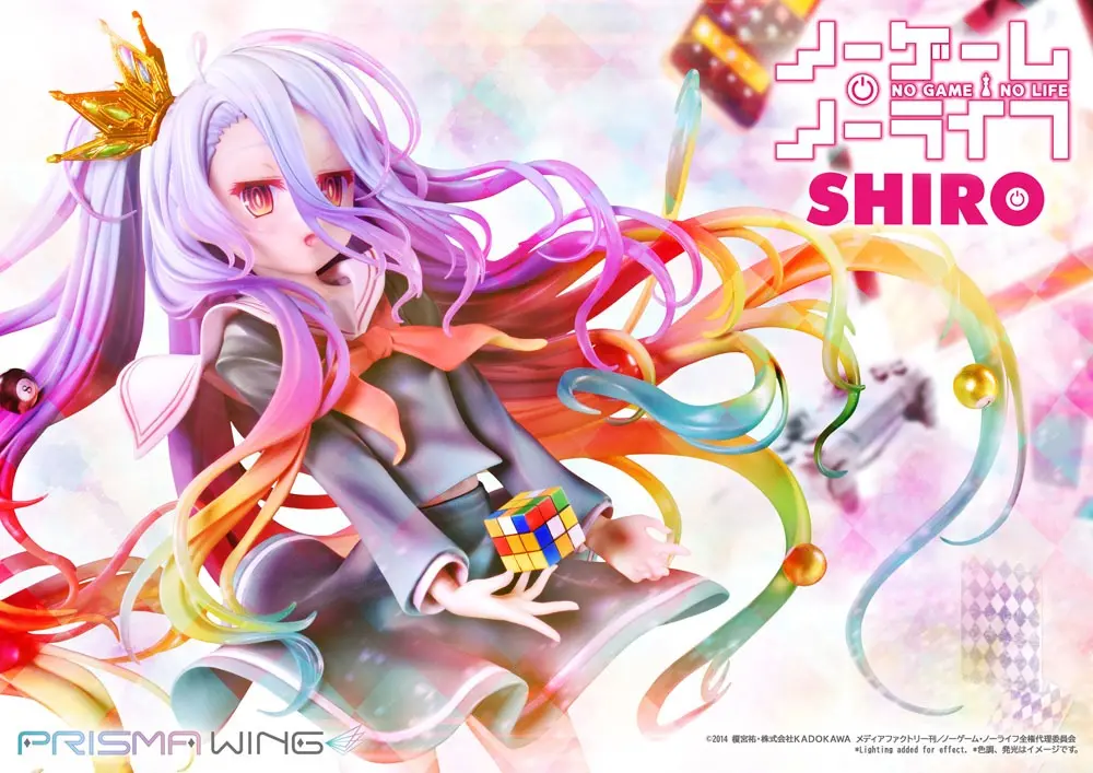 No Game No Life Prisma Wing PVC soška 1/7 Shiro 27 cm termékfotó