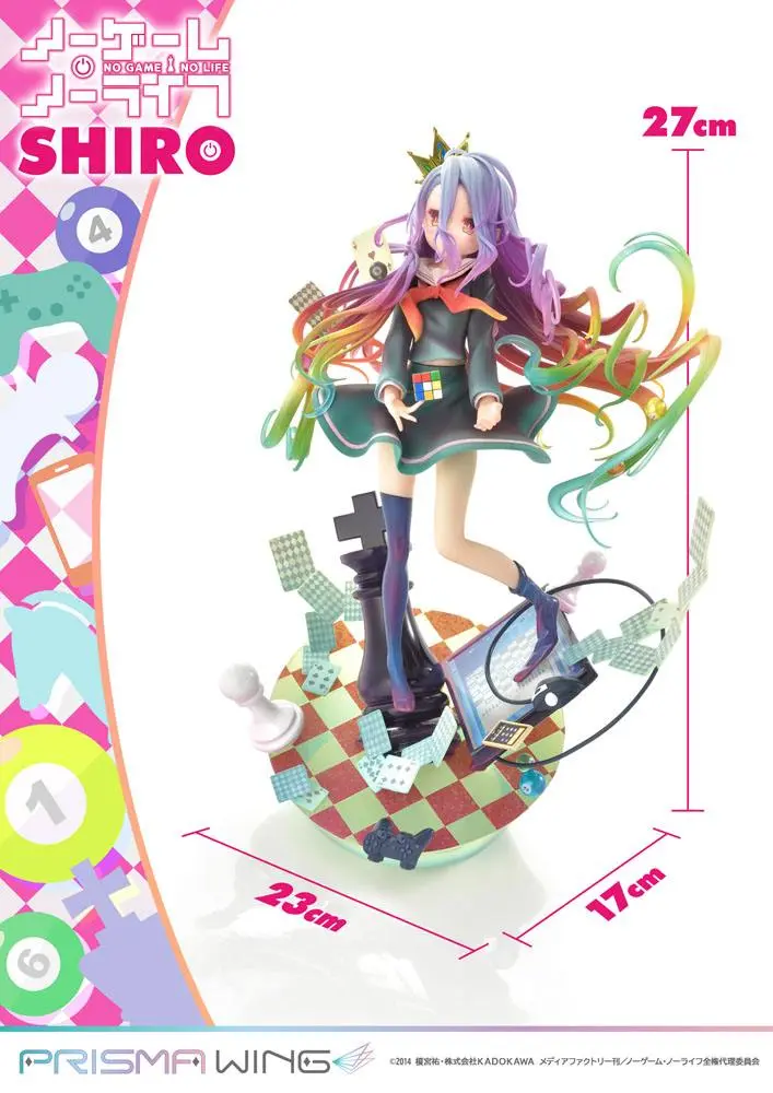 No Game No Life Prisma Wing PVC soška 1/7 Shiro 27 cm termékfotó