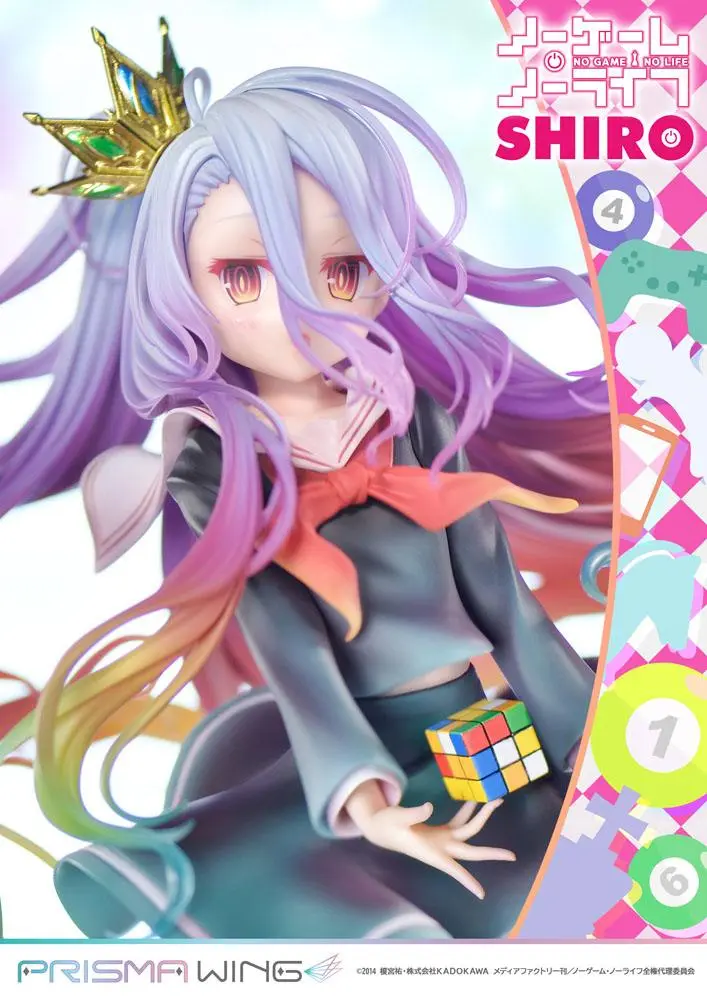 No Game No Life Prisma Wing PVC soška 1/7 Shiro 27 cm termékfotó