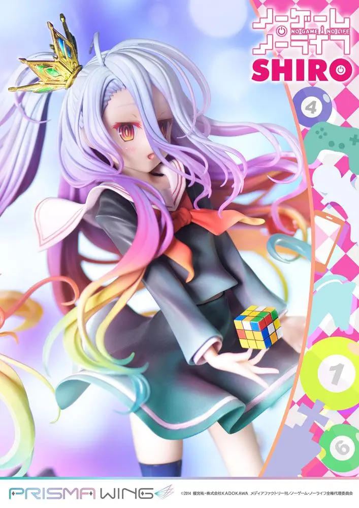 No Game No Life Prisma Wing PVC soška 1/7 Shiro 27 cm termékfotó