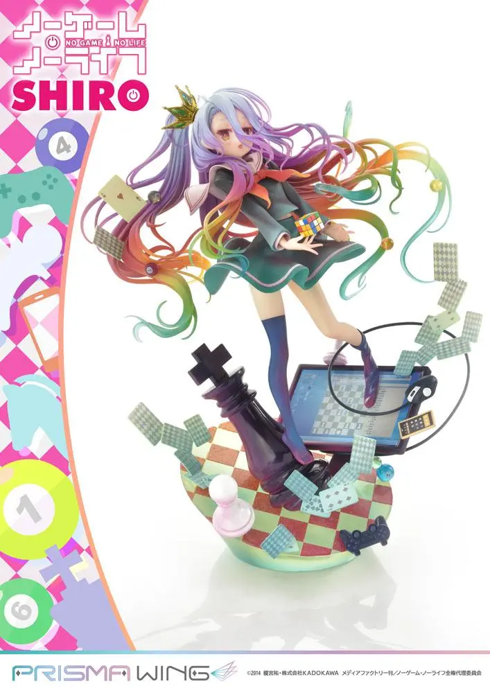 No Game No Life Prisma Wing PVC soška 1/7 Shiro 27 cm termékfotó