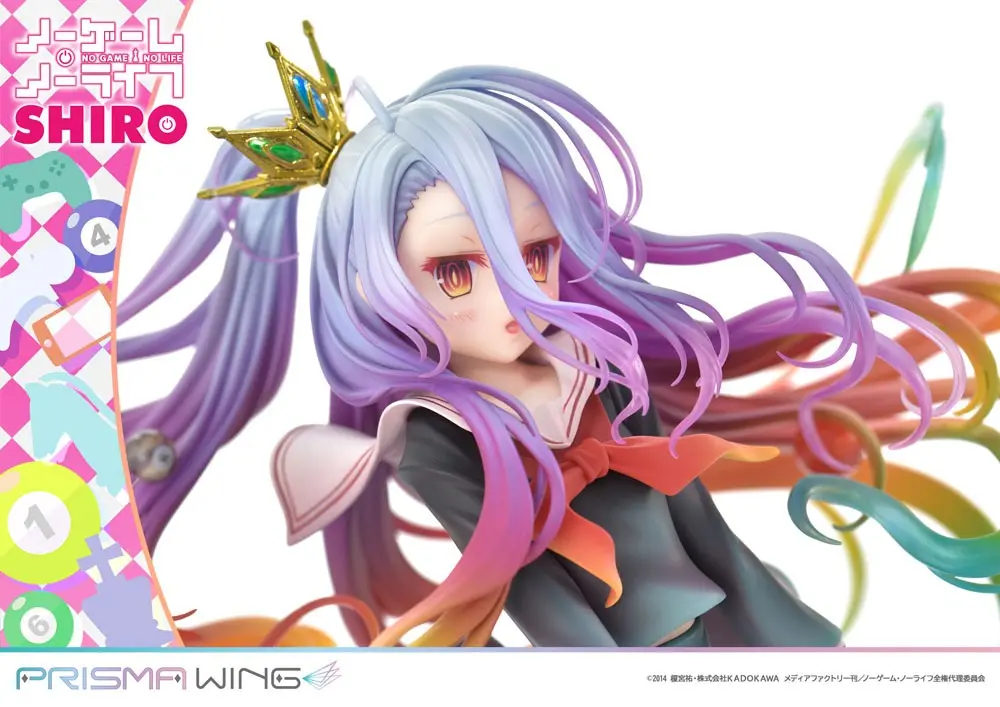 No Game No Life Prisma Wing PVC soška 1/7 Shiro 27 cm termékfotó