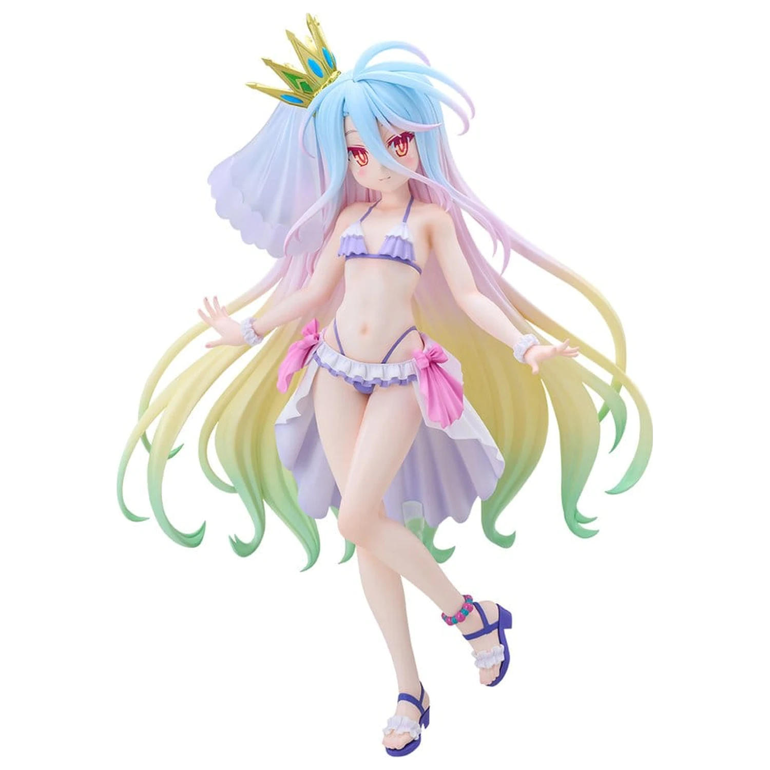 No Game No Life Tenitol vysoká PVC figúrka Shiro swimwear dress Ver. 29 cm produktová fotografia
