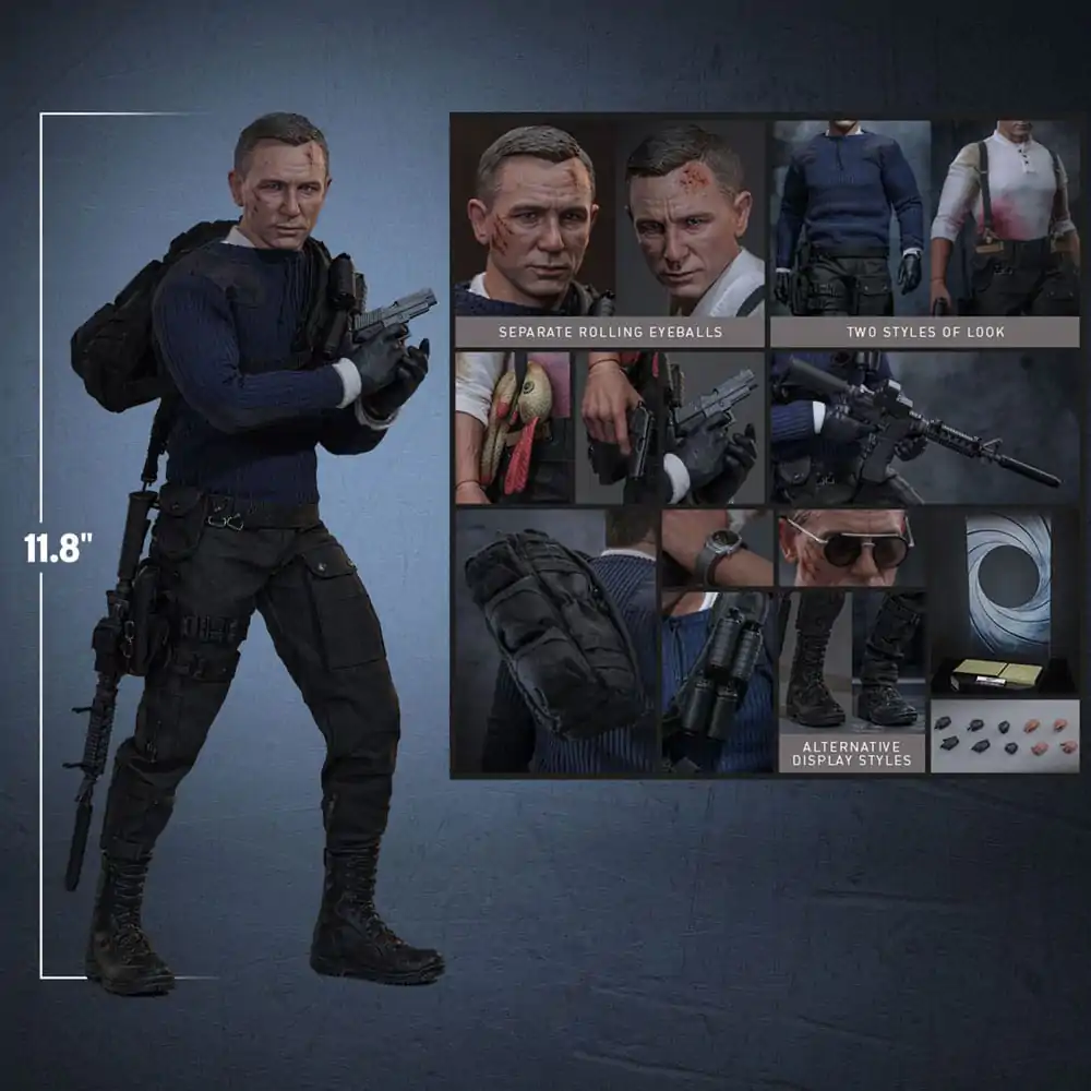 No Time To Die Movie Masterpiece akčná figúrka 1/6 James Bond (Commando Outfit) Hot Toys Exclusive 30 cm produktová fotografia
