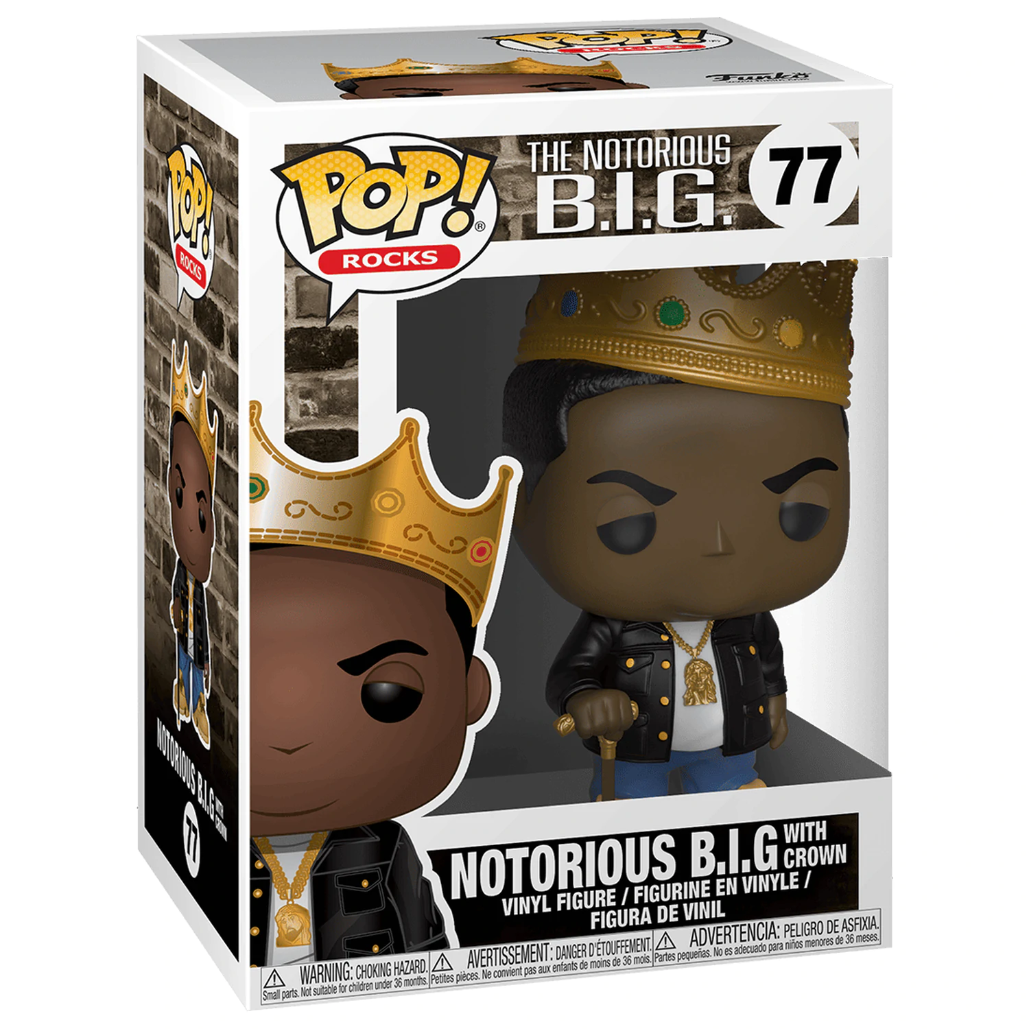 Notorious B.I.G. POP! Rocks Vinyl figúrka Notorious B.I.G. s korunkou 9 cm produktová fotografia