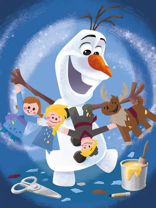 Olaf´s Frozen Adventure Framed Canvas Print Characters 60 x 80 cm termékfotó