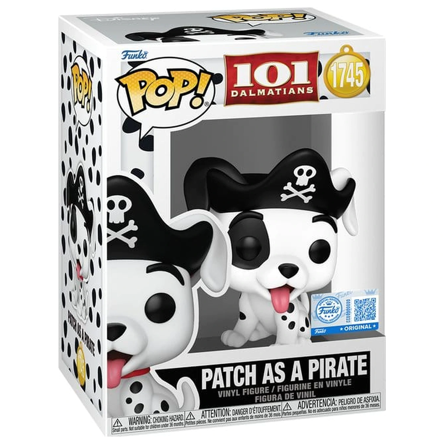One Hundred and One Dalmatians Funko POP! Disney Vinylová figúrka Patch (Pirate Costume) 9 cm produktová fotografia