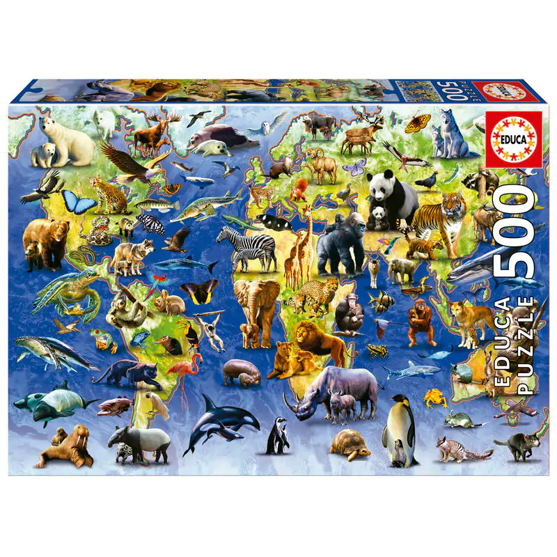 Puzzle Sto Ohrozených Druhov 500ks produktová fotografia