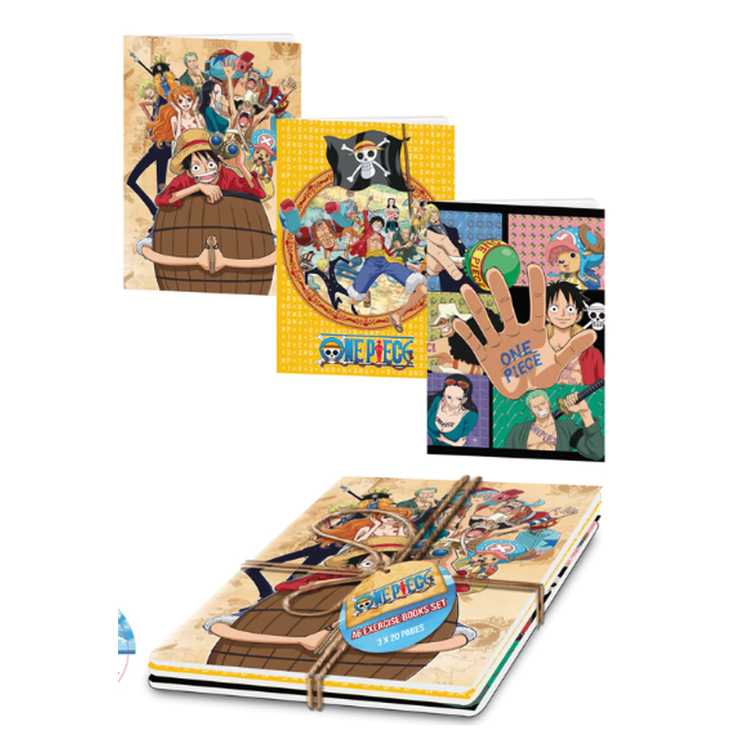 ONE PIECE sada 3 zošitov produktová fotografia
