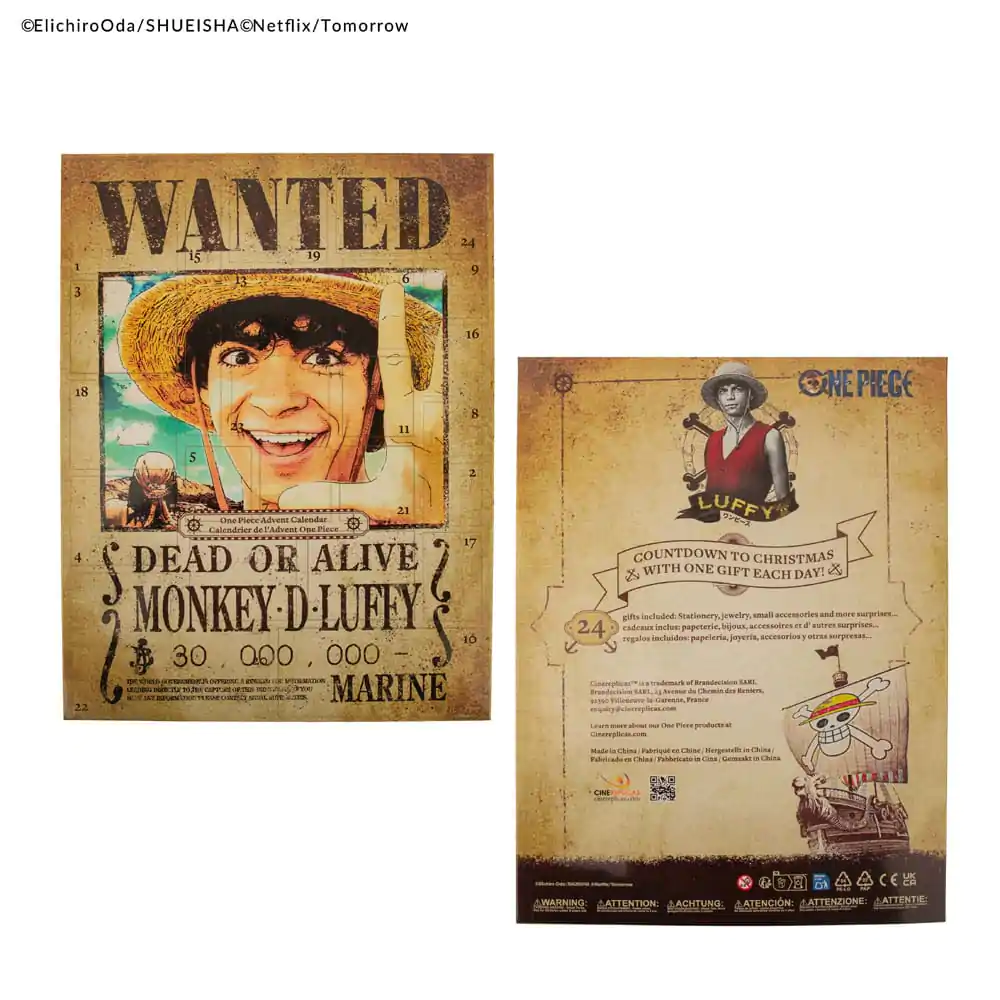 One Piece Adventný kalendár 2025 produktová fotografia