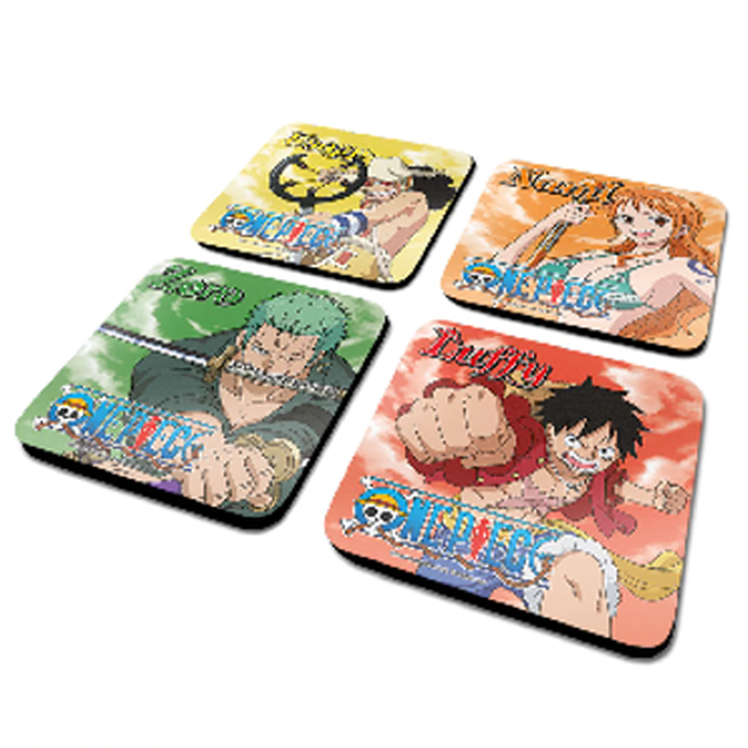 One Piece Characters Sada 4 podložiek pod poháre produktová fotografia