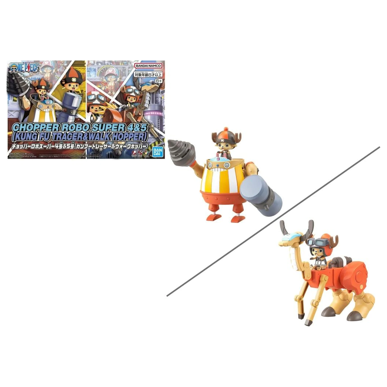 One Piece Chopper Robo Supper 4&5 Kung Fu...& Walk Hopper Model Kit produktová fotografia