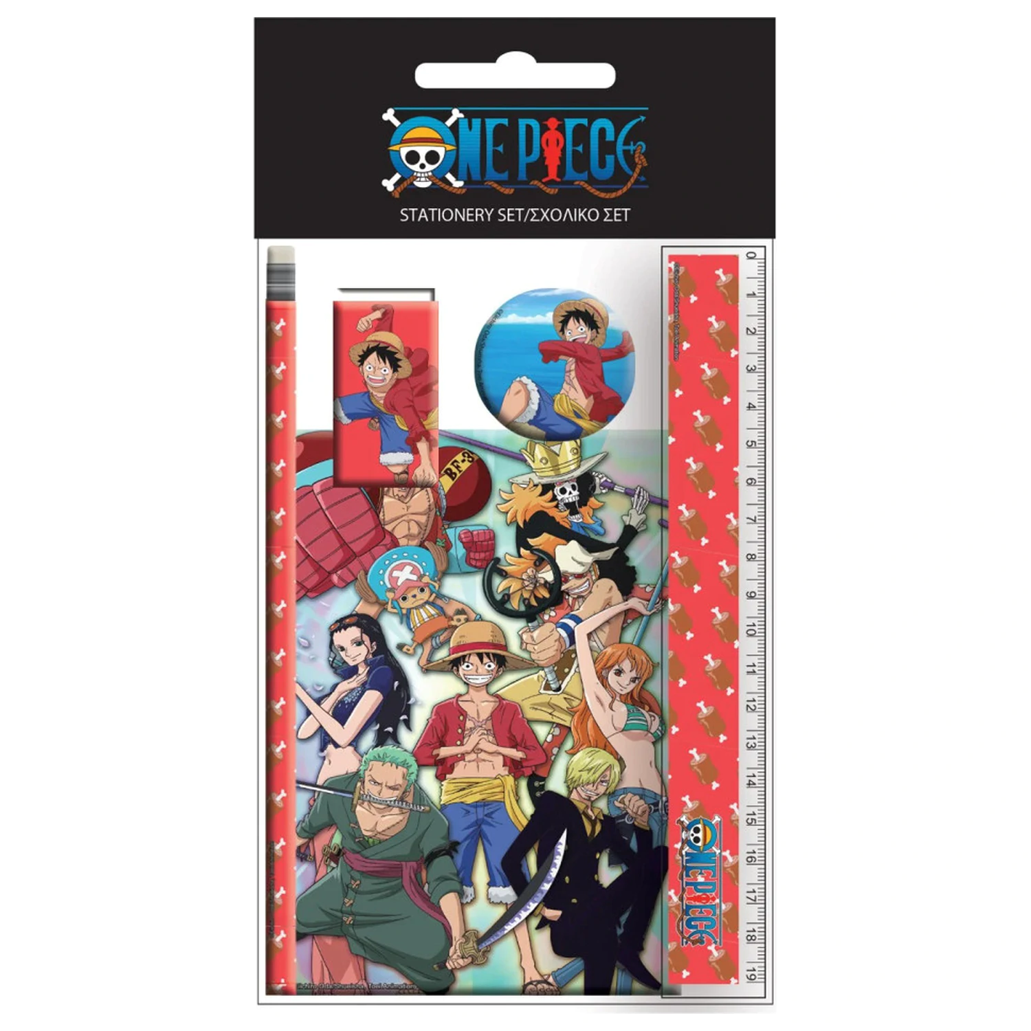 One Piece Crew súprava písacích potrieb, 5 kusov produktová fotografia