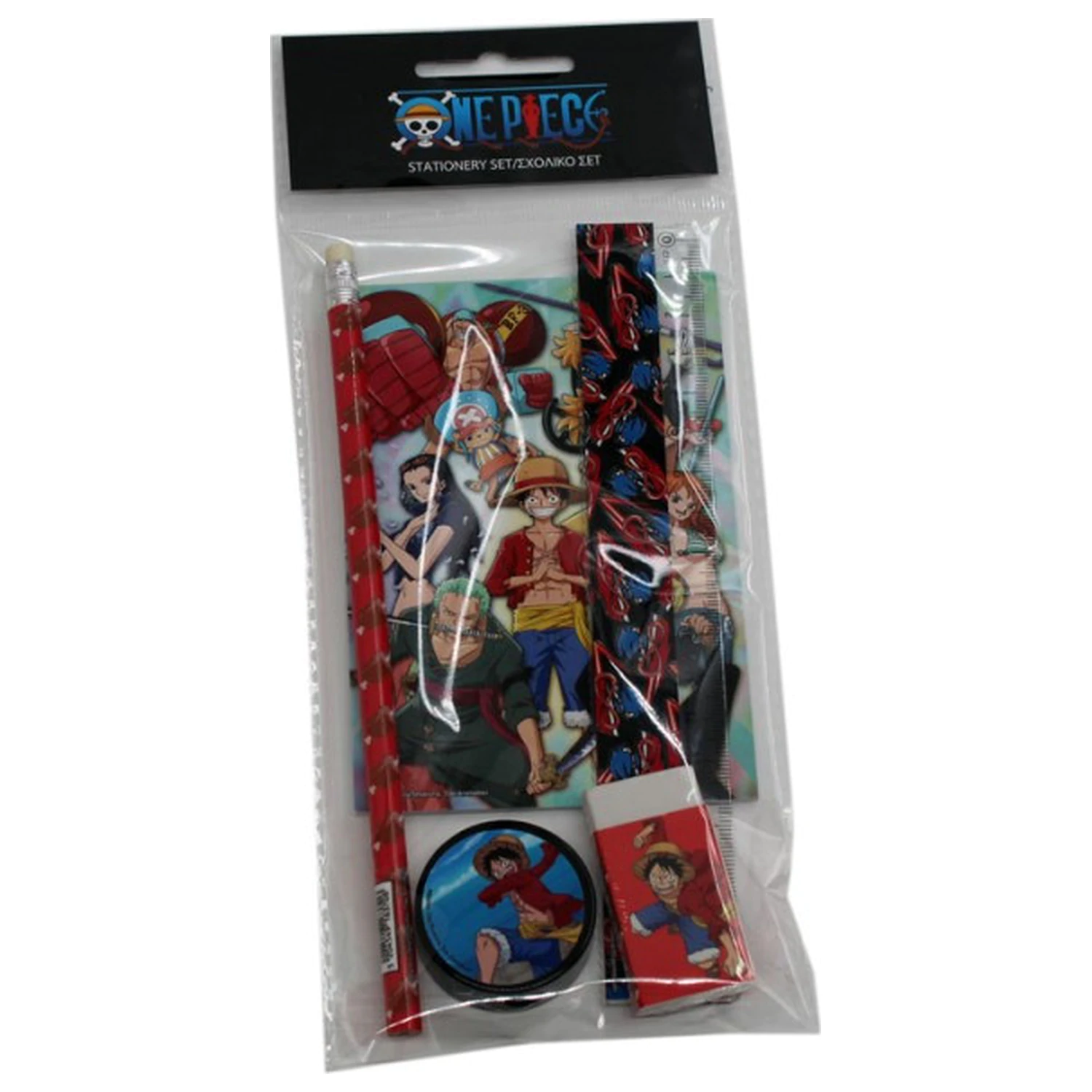 One Piece Crew súprava písacích potrieb, 5 kusov produktová fotografia