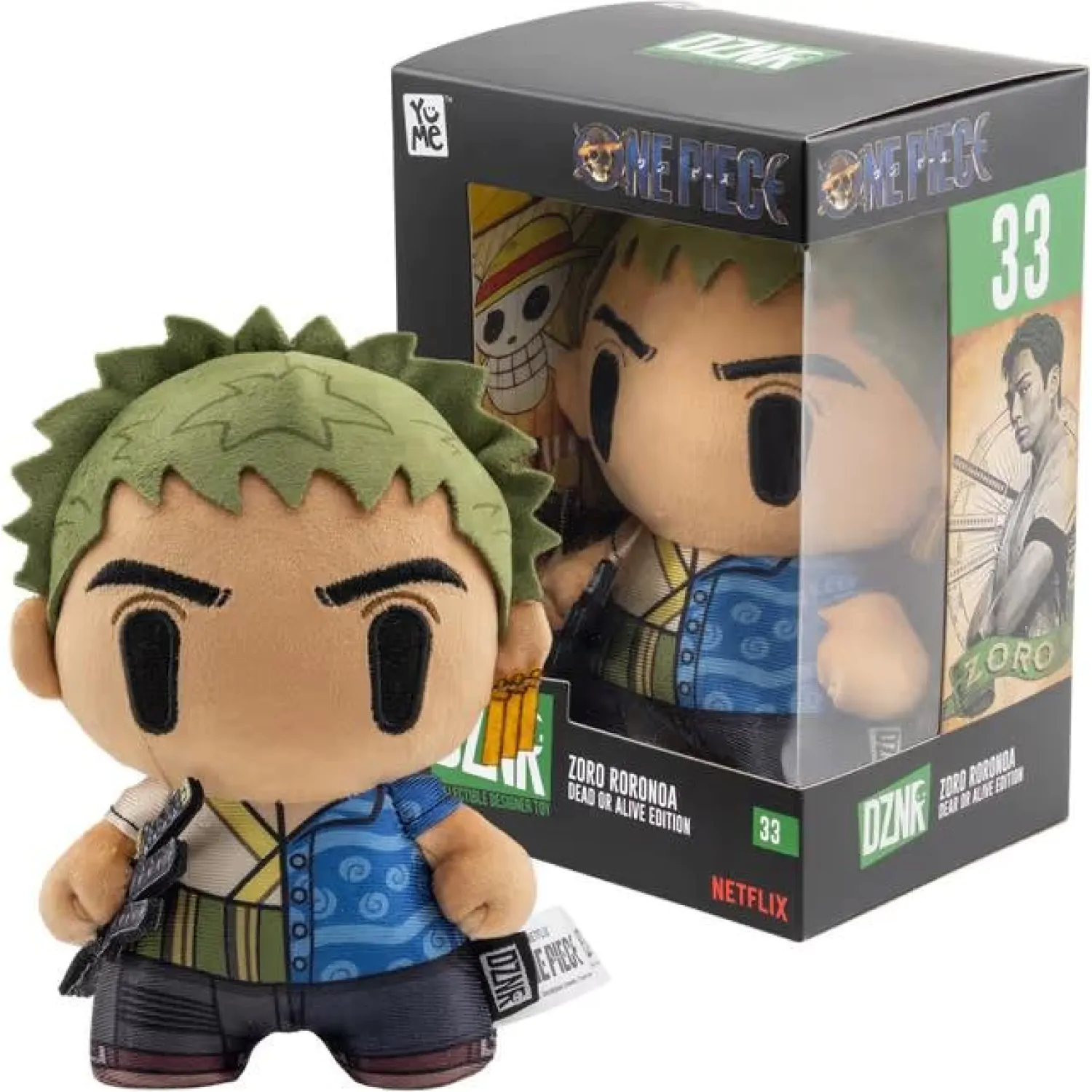 One Piece DZNR plyšová figúrka Zoro Dead or Alive Edition 18 cm produktová fotografia
