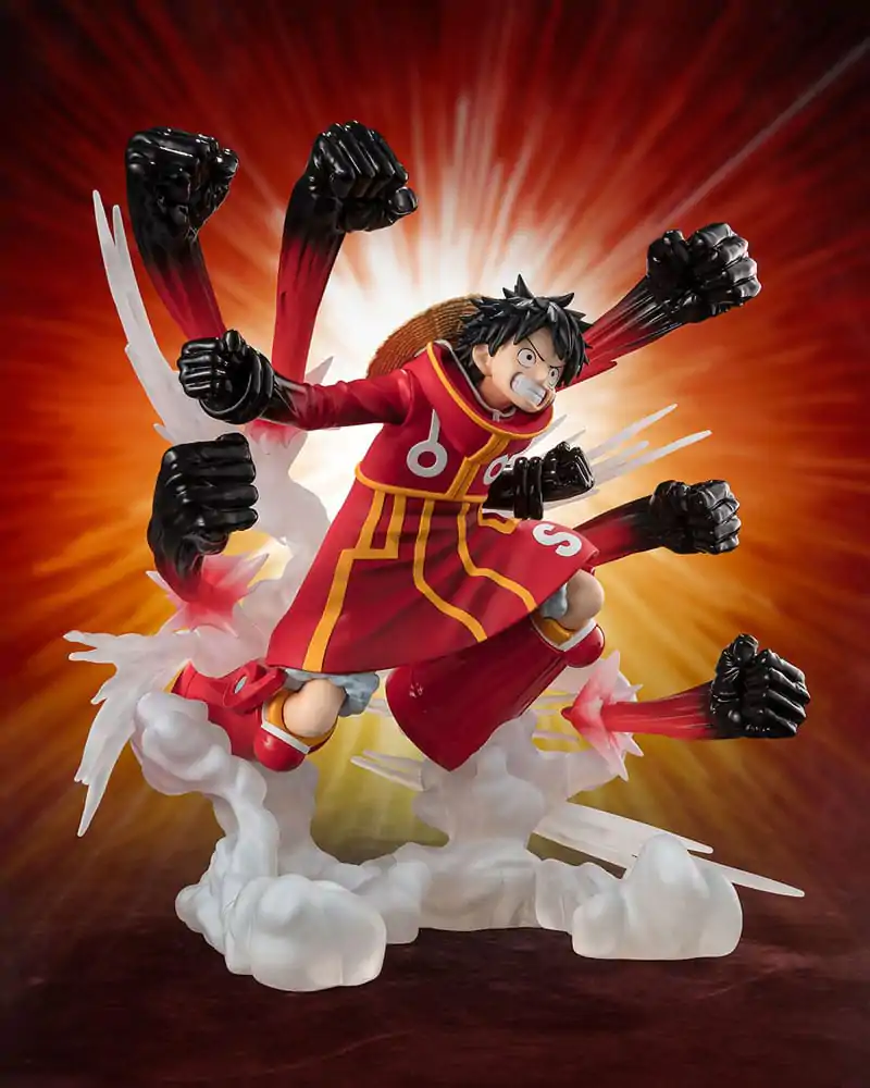 One Piece Figuarts ZERO Extra Battle PVC soška Monkey D. Luffy -Gum Gum Hawk Gatling- 19 cm termékfotó