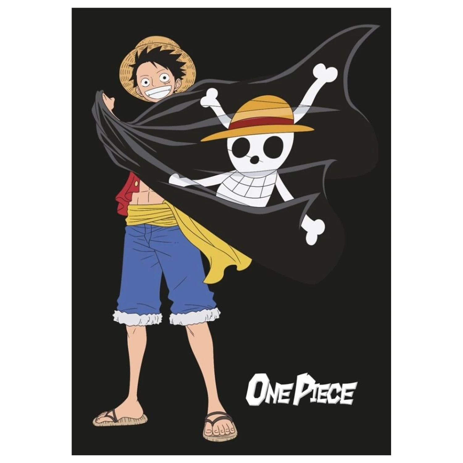 One Piece flanelová deka 110x150cm Luffy produktová fotografia