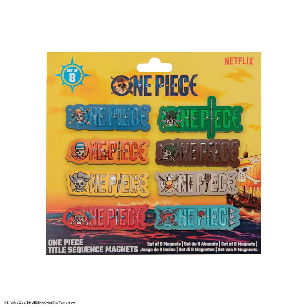 One Piece Fridge Magnet 8-Pack Title Sequence termékfotó