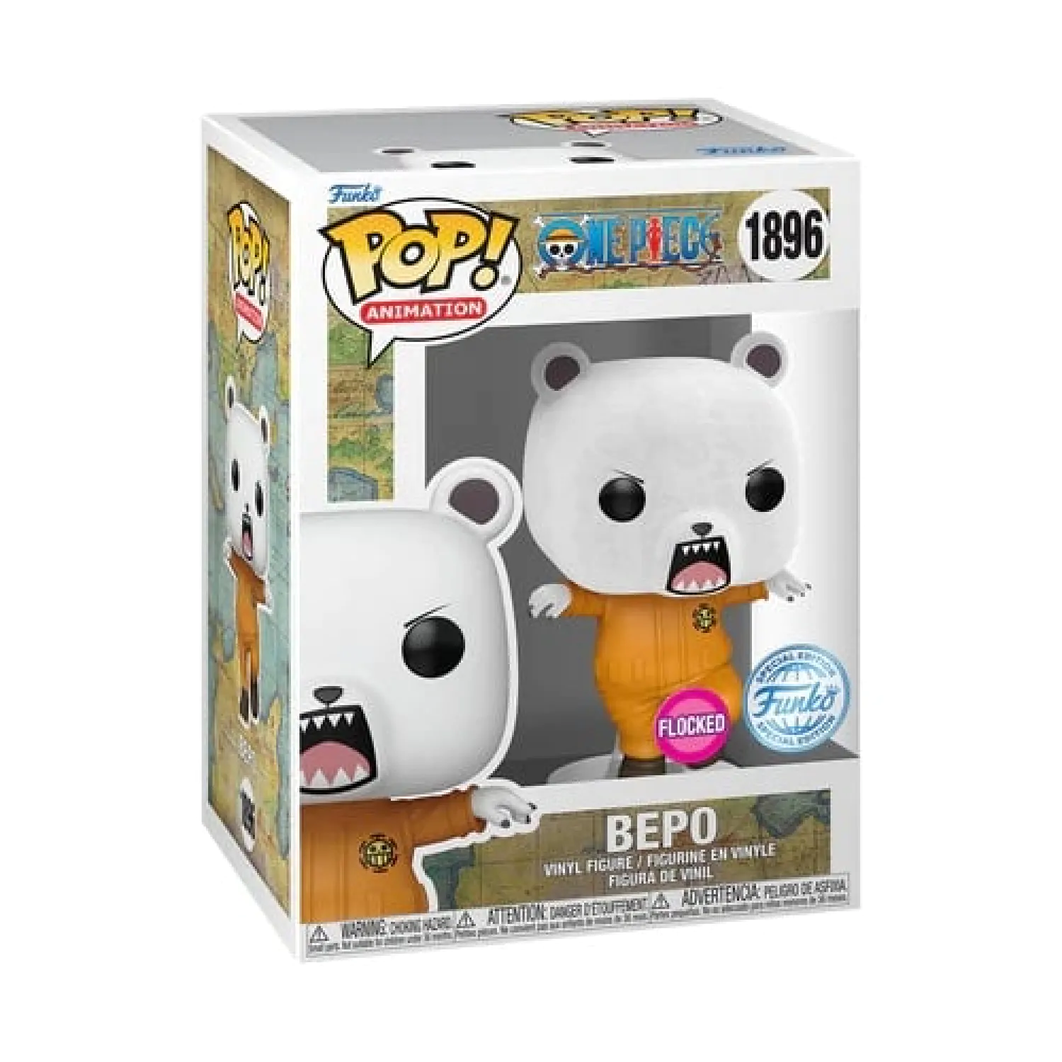 One Piece Funko POP! Animation vinylová figúrka Bepo (Flocked) Exclusive 9 cm produktová fotografia