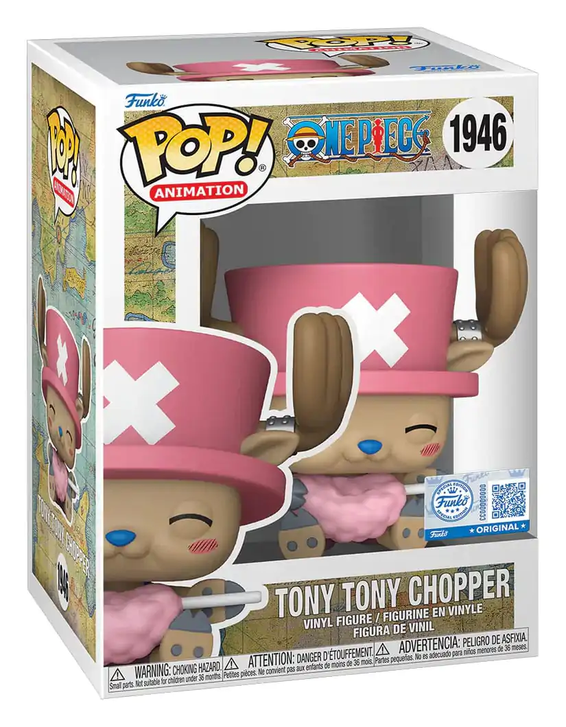 One Piece Funko POP! Movies Vinylová figúrka Tony Tony Chopper with Cotton Candy 9 cm produktová fotografia