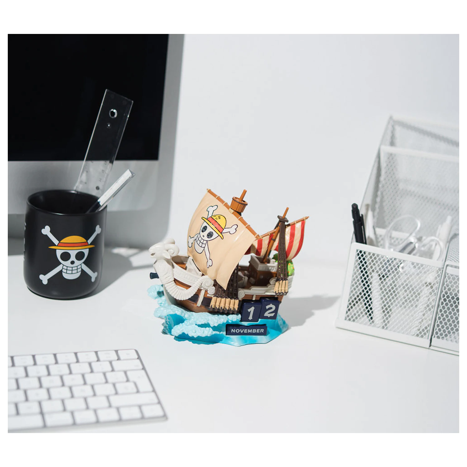 One Piece Going Merry 3D večný kalendár produktová fotografia